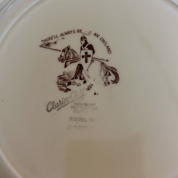 CLARICE CLIFF - TRAFALGAR SQUARE plate - Picture 2 of 2